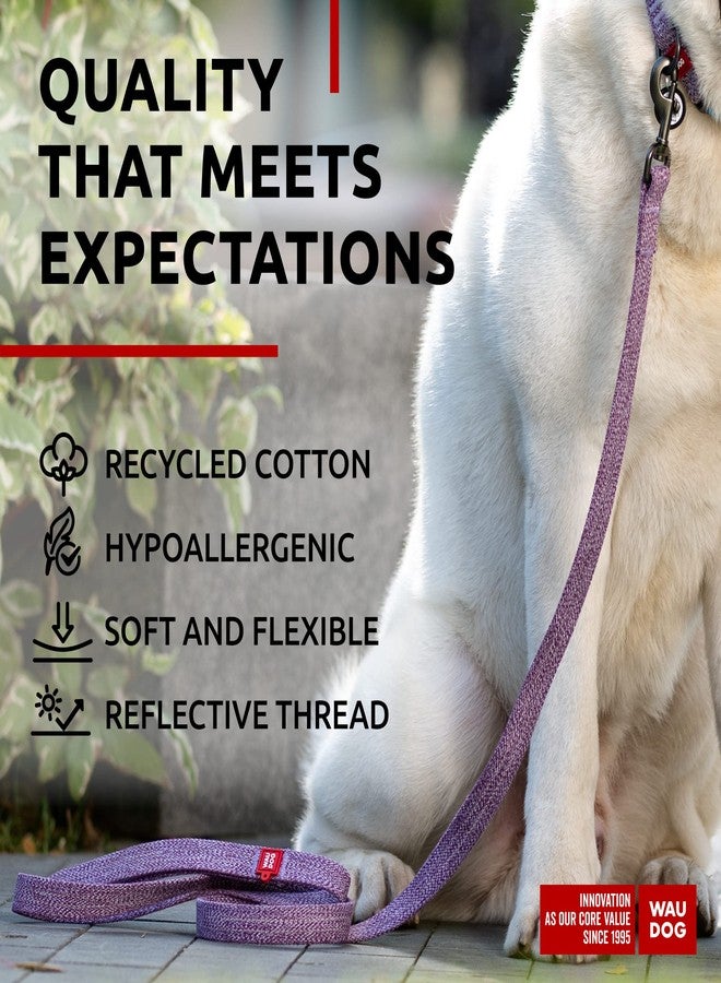 WauDog Recycled Cotton Dog Leash Eco-Friendly Alternative to Nylon for Small Medium and Large Dogs - Reflective Strong Dog Leashes for Large Breeds - Puppy Leash - Image 4